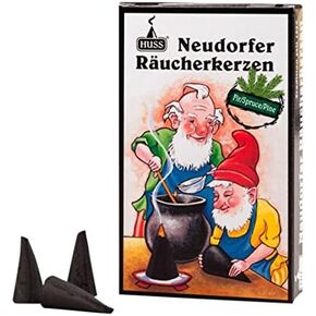 HUSS Incense Cones for German Incense Smoker - Fir Spruce Pine Tree - Eco-Friendly Handmade in Germany