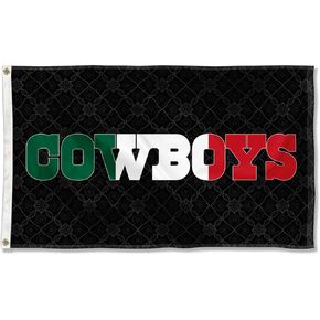 WinCraft Dallas Cowboys Mexico Mexican Colors Flag Outdoor Indoor 3x5 Foot Banner
