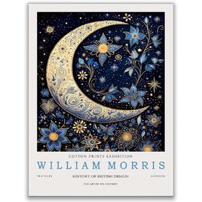 William Morris Print,William Morris Exhibition Print,William Morris Poster,Vintage Wall Art,Textiles Art,Vintage Poster, Botanical Bumble Bee Art for Bedroom Living Room 12x16in Unframed poster