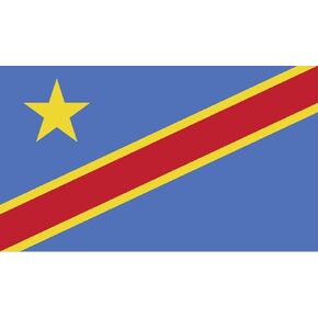 JMM Industries Democratic Republic of Congo Flag Vinyl Decal Sticker Repubilika ya Kôngo ya Dimokalasi Car Window Bumper 2-Pack 5-Inches by 3-Inches Premium Quality UV-Resistant Laminate PDS420