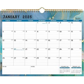 تقويم الحائط 2024-2026 - أغسطس 2024 - يوليو 2026، تقويم لمدة عامين 2024-2026، 14.57 × 11.42 بوصة، تقويم 2024 24 شهرًا، تقويم شهري 2025، مع كتل مسطرة، ورق سميك، عطلات، قائمة المهام والملاحظات