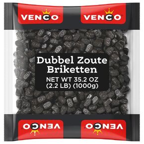 Venco Dutch Double Salt Brick D.Z. Briketten Liquorice 1 kg
