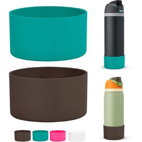 2 Pcs Owala Bottle Boot Silicone Compatible with Owala Water Bottle 32 oz, Owala Rubber Bottom Cover Anti-Slip Protective Sleeve Owala Accessories