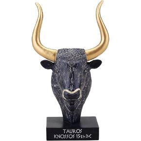 Veronese Design 3 1/2 Inch The Cretan Bull Bust Polyresin Hand Painted Greek Collectible Figurine Museum Souvenir