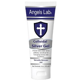 Angels Colloidal Silver Gel Nano Silver Gel Wound Care – Unscented Healing Ointment for Burns, Sunburns & Irritated Skin – 4oz Formula