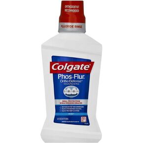 Colgate Phos-Flur Anti-Cavity Fluoride Rinse Mint 16 oz (Pack of 6)