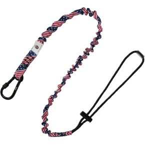 AFP Tool Lanyard, Shock Absorbing Lanyard with Steel Self-Locking Carabiner and Adjustable Loop, 15lb Weight Capacity (1)
