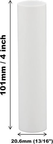 Creative Hobbies® 4" White Plastic Candle Covers Sleeves Chandelier Socket Covers ~ 4 Inch Candelabra Base | Set of 12 in Saudi Arabia
