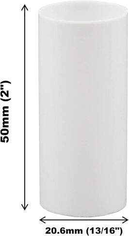 Creative Hobbies® 4" White Plastic Candle Covers Sleeves Chandelier Socket Covers ~ 4 Inch Candelabra Base | Set of 12 in Saudi Arabia