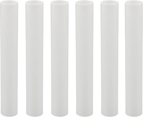 Creative Hobbies® 4" White Plastic Candle Covers Sleeves Chandelier Socket Covers ~ 4 Inch Candelabra Base | Set of 12 in Saudi Arabia