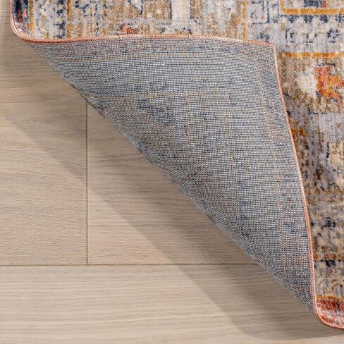 nuLOOM Brittany Oriental Style Medallion Area Rug - 8x10 Area Rug Oriental & Oriental Style Rust/Blue Rugs for Living Room Bedroom Dining Room Kitchen in Kuwait