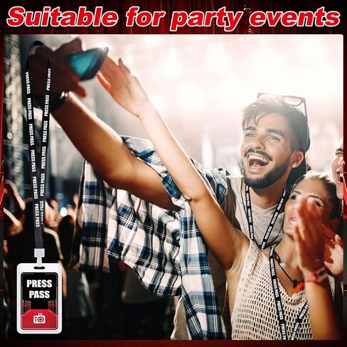 20 مجموعة من حبل VIP Pass VIP مع بطاقة مرور VIP بلاستيكية، حبل أسود منفصل، بطاقة VIP Back Stage Pass لجائزة الموسيقى، ليلة الفيلم، حفلة عيد الميلاد، حفلة موسيقية in Saudi Arabia