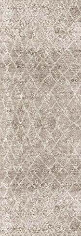 Rug Collective Runner Rug for Bedroom, Kitchen, Livingroom Decor, Waterproof Rug, Easy to Clean Runner, Nordic Nahla Beige Runner 2'6''X13'1'' Runner in Saudi Arabia