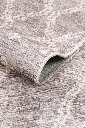 Rug Collective Runner Rug for Bedroom, Kitchen, Livingroom Decor, Waterproof Rug, Easy to Clean Runner, Nordic Nahla Beige Runner 2'6''X13'1'' Runner in Saudi Arabia