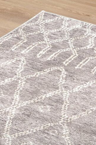 Rug Collective Runner Rug for Bedroom, Kitchen, Livingroom Decor, Waterproof Rug, Easy to Clean Runner, Nordic Nahla Beige Runner 2'6''X13'1'' Runner in Saudi Arabia