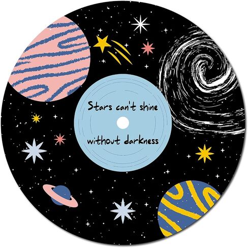 CREATCABIN Vintage Decor Records Wall Decor Signs Hippie 1950s Decor Collage Display Decoration Planet Waterproof for Wall Indie Art Aesthetic Bar Coffee Party Living Room Discos Music Studio 11.8Inch in Saudi Arabia