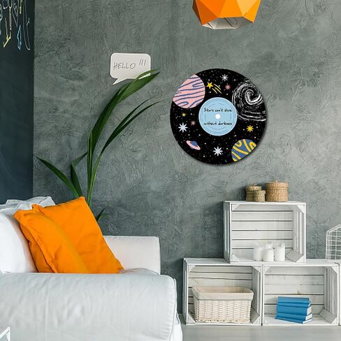 CREATCABIN Vintage Decor Records Wall Decor Signs Hippie 1950s Decor Collage Display Decoration Planet Waterproof for Wall Indie Art Aesthetic Bar Coffee Party Living Room Discos Music Studio 11.8Inch in Saudi Arabia