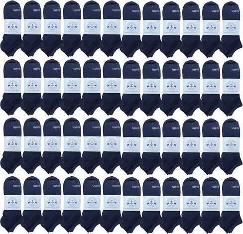 48 Pair Of BILLIONHATS Women's Low Cut Ankle Socks, Thin Lightweight Breathable Wholesale Sport Bulk Socks, Size, 9-11 in Kuwait