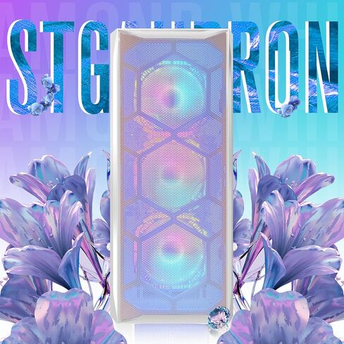 STGAubron Gaming Desktop PC, Intel Core i7-6700 up to 4.0G, 16G DDR4, 1T SSD, Radeon RX 5700 XT 8G GDDR6, 600M WiFi, BT 5.0, RGB Fan x 6, RGB Keyboard & Mouse & Mouse Pad, RGB BT Sound Bar, W10H64 in Saudi Arabia