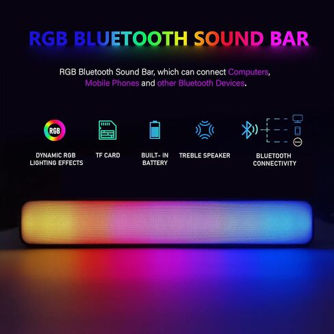 STGAubron Gaming Desktop PC, Intel Core i7-6700 up to 4.0G, 16G DDR4, 1T SSD, Radeon RX 5700 XT 8G GDDR6, 600M WiFi, BT 5.0, RGB Fan x 6, RGB Keyboard & Mouse & Mouse Pad, RGB BT Sound Bar, W10H64 in Saudi Arabia