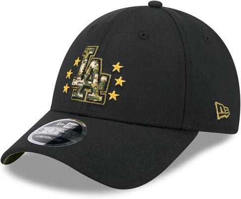 New Era Youth LA Los Angeles Dodgers 9FORTY 2024 Armed Forces Day Authentic Collection Snapback Cap, Hat Black in Saudi Arabia