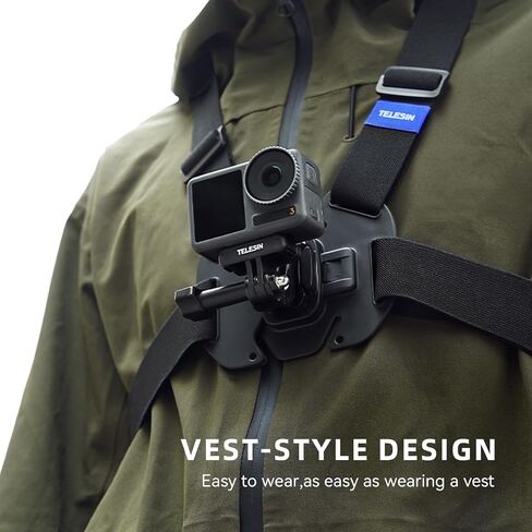 Chest Mount Harness chest strap with for GoPro chest Mount Hero 12,11,10,9,8,7,6,5,4, Hero Session, DJI Osmo Action Cameras in Saudi Arabia