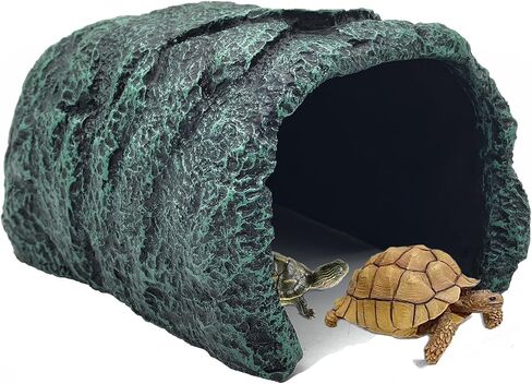 BNOSDM Reptile Hideout,Tortoise Hide Cave,Resin Rock,Bearded Dragon Hideaway,Turtle Basking Platform,Reptiles Habitat Decor Tank Accessories for Lizards Gecko Snakes Chameleon Frogs in Saudi Arabia