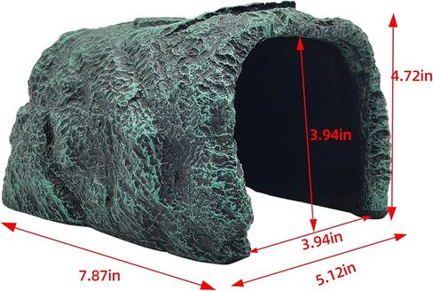 BNOSDM Reptile Hideout,Tortoise Hide Cave,Resin Rock,Bearded Dragon Hideaway,Turtle Basking Platform,Reptiles Habitat Decor Tank Accessories for Lizards Gecko Snakes Chameleon Frogs in Saudi Arabia