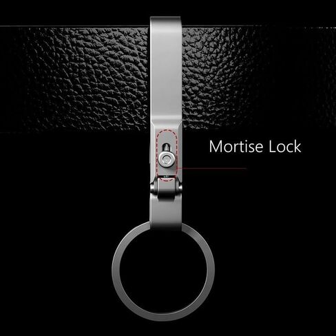 Titanium Gr5 Mortise Lock Design Key Belt Clip Keychain Clip With One Ti ring (Patented) MB9 in Saudi Arabia