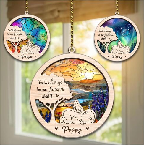 HYTURTLE Miscarriage Memorial Gifts for Loss of Baby Crystal Ornament - Miscarriage Gifts for Parents - Sympathy Gifts -Pregnancy Loss Gifts for Mothers - Christmas Tree Remembrance Keepsake Gifts in Kuwait