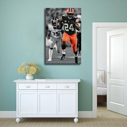 QUNAN Sports Poster Sports Poster Lamar Jackson Canvas Poster Unframe:12x18inch(30x45cm) in Saudi Arabia