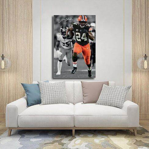 QUNAN Sports Poster Sports Poster Lamar Jackson Canvas Poster Unframe:12x18inch(30x45cm) in Saudi Arabia