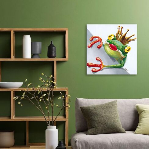 XMMPOT Butterfly Elephant Wall Art Print: Colorful Heart Shaped Balloon for Kids' Nursery Wall Decor Canvas Framed Ready to Hang (12"x12"x1 Panel) in Saudi Arabia
