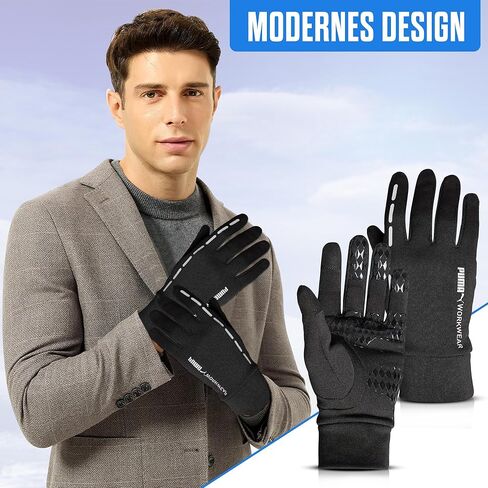 تعتبر قفازات العمل PUMA WORKWEAR Tek-One مع عناصر اللمس والمضادة للانزلاق مثالية للربيع والشتاء والخريف in Saudi Arabia