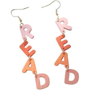 Funny Teacher Teardrop Dangle Earrings for Women and Wooden Back to School Earrings Teacher Appreciation Jewelry