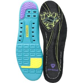Sof Sole Thin Fit Lightweight Comfort Shoe Insole for Low Arches, Womens 5-7.5