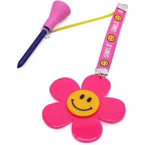 Golf Tees Hanger Accessories - Fun Novelty Golf Gifts for Golfer Flower Smile Cute Charm