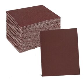 1/4 Sheet Sandpaper 5.5" x 4.5" Hook and Loop Sandpaper 120 Grit Sandpaper for Palm Sander 30 PCS Aluminum Oxide Sanding Sheets Hand Sanding Blocks for Metal, Woodworking and Polishing (120 grit)