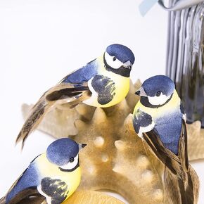Berfutall-Artificial Bird for Decoration Spring Ornament Tree Set of 12 with Clip Valentine's Day Gift Christmas and Wedding Decoration…