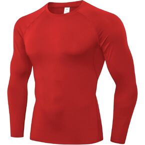 Men's Athletic Compression Shirts Long Sleeve Workout T-Shirt Mock Turtleneck Base Layer Undershirt Tops