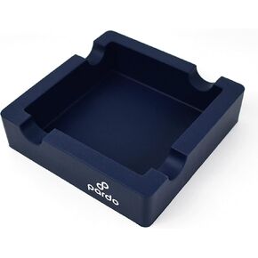 Pardo Silicone Cigar Ashtrays with Wide Holder for Large Pipe or Cigars - Big, Portable, and Decorative Outdoors Cigarette Ash Tray for Men - Deep Cigarettes Caddy for Outdoor Patio - Red