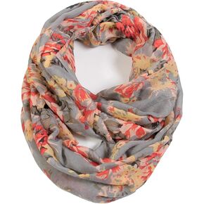 وشاح وأوشحة لا متناهية خفيفة الوزن ومتعددة الاستخدامات على شكل وردة وزهرة رومانسية للربيع (أحمر زهري)، مقاس واحد in Kuwait