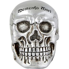 Needzo Memento Mori Religious Decorations, Skull Decoration, Catholic Gifts, 2.75 Inches