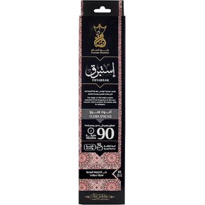 Flora Sticks *ESTABRAK* 90 Minutes. Enchanting Allure of Eastern Culture with Our Rare Fragrance Blend of Patchouli, Sandalwood, Musk, Vanilla Jasmine, Orange Blossom & More.