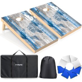 مجموعة ألواح ثقب الذرة الفاخرة من الخشب الصلب، اختر ألعاب ثقب الذرة مقاس 4 × 2 بوصة أو 3 × 2 بوصة للبالغين، تتضمن مجموعة من 8 أكياس رمي ثقب الذرة مع حقيبة حمل، وألعاب العشب للبالغين والعائلة في الهواء الطلق in Kuwait