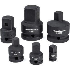 GEARWRENCH 6 Piece 1/4", 3/8", 1/2", 3/4" Drive Impact Adapter Set | 84928A-07