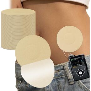 20Pcs Universal Adhesive Patches for CGM and Insulin Pumps, Waterproof & Breathable Patches,No Hole&Glue in the Center,Pre-Cut Adhesive Tape,CGM Protection,Long Last Sensor Patches,Skin-Friendly Patch