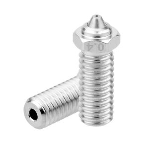 2 PCS Qidi X-Max 3 Bimetal 0.6mm Nozzle Made of Hardened Steel and Copper Plated Material, 3D Printer Nozzle Kit, for R Qidi Q1 Pro/X-Smart3/X-Plus3/X-Max3 Metal 3D Printer
