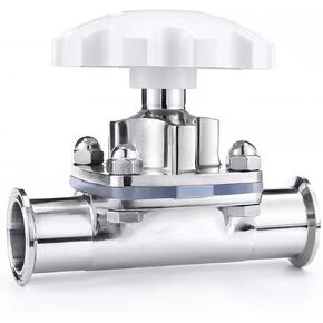 1.5 في صمام الحجاب الحاجز، صمام Triclamp من الفولاذ المقاوم للصدأ، EPDM PTFE، ختم راتنج السيليكون للتحكم في السوائل فائقة النقاء الكاشطة المسببة للتآكل، صمام مزورة ثلاثي المشبك in Kuwait