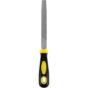 6Inch Length Flat File Ergonomic Handle High Carbon Steel Hand File Suitable for Long Time Use for Trimming, Removing, Sharping Metal, Stone, Wood, and More